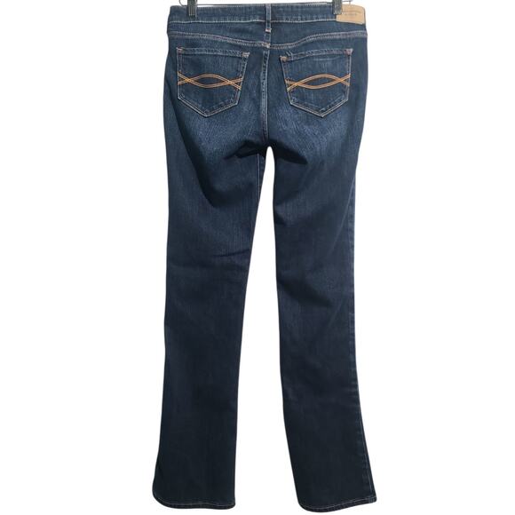 Abercrombie & Fitch Dark Rinse The Skinny Boot Cut Jeans Size 4 Short - Picture 2 of 6